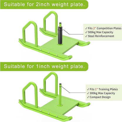 Kipika Weight Sled, Workout Sled, Fitness Strength Training Sled, Speed Training Sled for Athletic Exercise, Speed Improvement, Easily Through Obstacles, Suitable for 1" & 2" Weight Plate