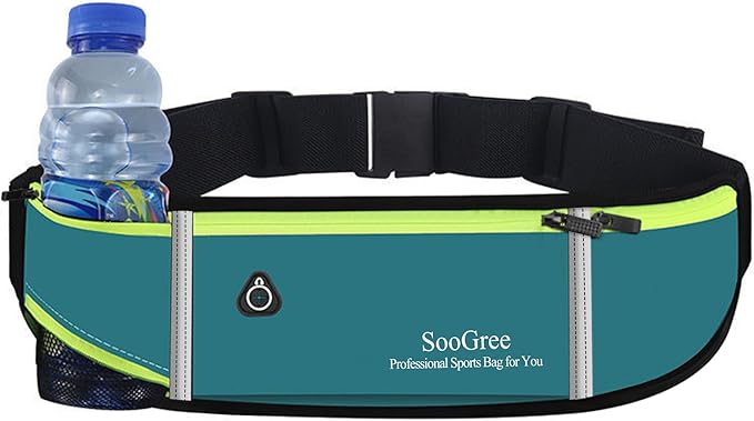 Fanny Packs, Running Belt Pack, Waist Pack Bag for Men and Women, Lightweight Runners Water Bottle Belt Bag, Phone Holder Money Belt for Traveling Hiking Cycling Walking