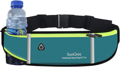 Fanny Packs, Running Belt Pack, Waist Pack Bag for Men and Women, Lightweight Runners Water Bottle Belt Bag, Phone Holder Money Belt for Traveling Hiking Cycling Walking