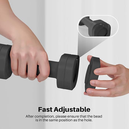 Zempox Adjustable Dumbbell Set of 2, 4 in 1 Free Weights Dumbbells Set for Women, Hand Weights for Women at Home, Each 2lb 3lb 4lb 5lb with TPU Soft Rubber Handle for Home Gym Exercise Training