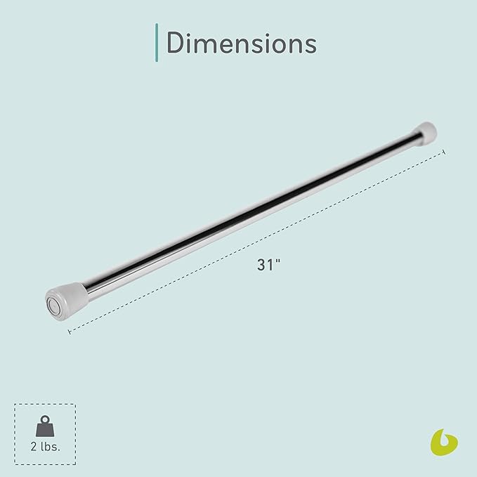 Balanced Body Weighted Metal Pole, Weighted Bar for Home or Studio Workouts, Exercise Equipment for Home Fitness or Gym Use