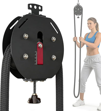 Endless Rope Trainer, Home Gym Equipment, Pulley Cable Machine System with Adjustable Resistance, Full Body Workout Tool, Portable Rope Exercise System for Athletes, HIIT & Functional Workouts