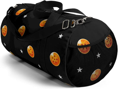 Anime Gym Bag for Women Men - Large Capacity Waterproof Workout Fitness Travel Sports Bags Fashion Street Camping ExpandaCLe Carry On Duffle Bag For Couple (Orange DBZ) PTY