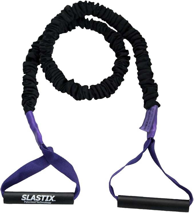 Stroops Slastix Toner Resistance Bands with Handles | Safe Sleeve Exercise Bands for Strength Training, Full Body Workouts, and Home Gym Fitness