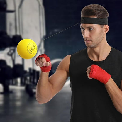 Boxing Reflex Ball Set, Boxing Head Ball for Punch Speed, Boxer Training Tool, Beginners Punching Reflex Ball for Punch Speed
