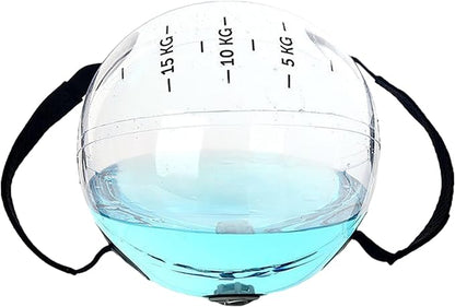 Water Bag|Water Bag Training Baseball Clear Weighted Inflatable Fitness Ball Aqua Punching Adjustable with Handle for Core and Balance Training