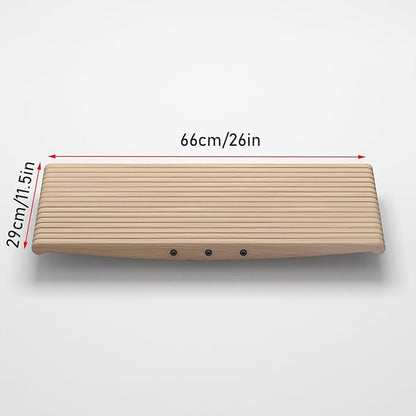 Wooden Balance Board for Standing Desk Use, Ankle Strength Trainer, Skiing and Surfing Simulator