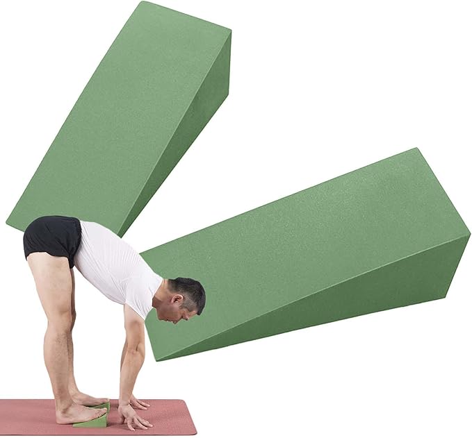 Yoga Foam Wedge Blocks - Calf Stretcher Height Foam Tool, Calf Raise Wrist Support | Professional Squat Knee Pad, Support Foam Incline Stretch Slant Boards for Balance Strength Fitness
