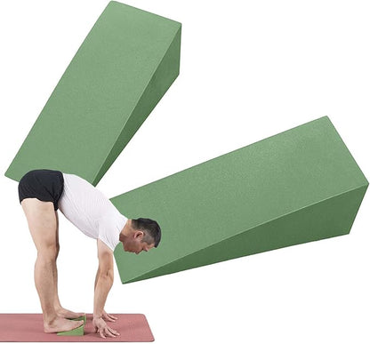 Yoga Foam Wedge Blocks - Calf Stretcher Height Foam Tool, Calf Raise Wrist Support | Professional Squat Knee Pad, Support Foam Incline Stretch Slant Boards for Balance Strength Fitness
