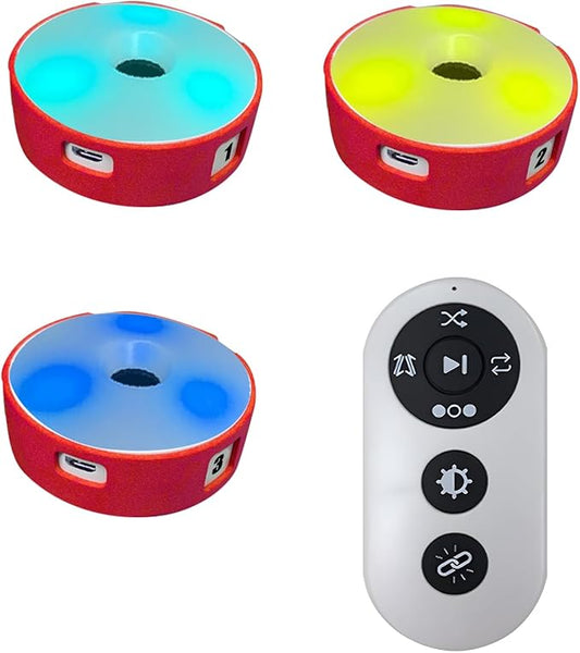 Sports Agility Light, Agility Training Light, USB Charging, Lasts 10 Hours, 10cm Height Sensing Distance, 4 Light Colors, 4 Modes, 270 Degree Viewable Angle Improve Reflex