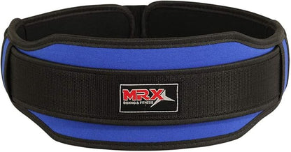 MRX Weight Lifting Belt with Double Back Support Gym Training 5" Wide Belts 11 Colors