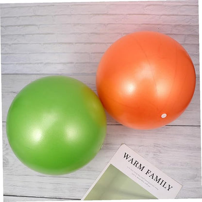 STOBAZA 2pcs Anti-Burst Yoga Ball Mini Balancing Exercise Ball PVC Pilates Stability Trainer Thickened Frosted Fitness for Gym Workout and Core Training