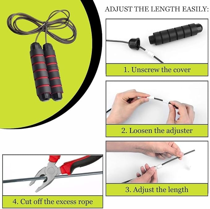 Ab Roller Wheel with Jump Rope - Abs Workout Set for Men & Women | Core Fitness Equipment - Ideal for Core & Abdominal Workouts | Exercise Wheel for Abs | Home Gym Workout Tool.