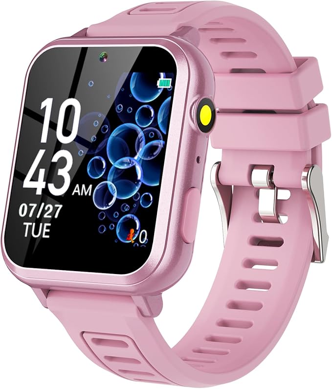 Smart Watch for Kids with 39 Games HD Touch Touchscreen Alarm Clock, Camera Music Player Pedometer Flashlight 12/24 hr Video & Audio Recording, Toys Gift for 3-12 Years Old Girls