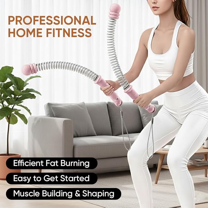 Adjustable Ropeless Battle Ropes, Cordless Weighted Training Ropes for Home Gym, Portable Exercise Equipment for HIIT, Strength & Full Body Workout – 3 lbs per Pair