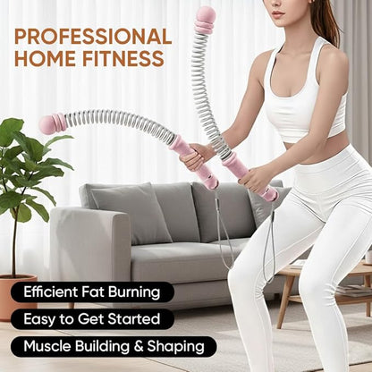 Adjustable Ropeless Battle Ropes, Cordless Weighted Training Ropes for Home Gym, Portable Exercise Equipment for HIIT, Strength & Full Body Workout – 3 lbs per Pair