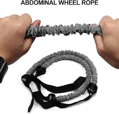 2pcs 19.7in Abdominal Wheel Elastic String fitness exercise bands,Ab Roller Ropes resistance rope exercise resistance bands,Ab Wheel Roller Straps Cloth cover Multifunction