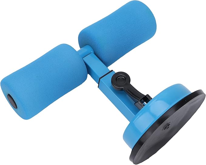 Sit-up Aid, Sit Up Bar for Floor, Portable Adjustable Sit Up Equipment with Sit-Up Foot Holder, Household Fitness, Abdominal Muscle Exercise, for Body Building(blue)
