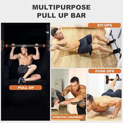 Door Pull Up Bar Doorway Chin Up Bar from 69-92 cm (27.1in-36.2in) Workout Equipment for Home Gym Upper Body Workout Non-Slip