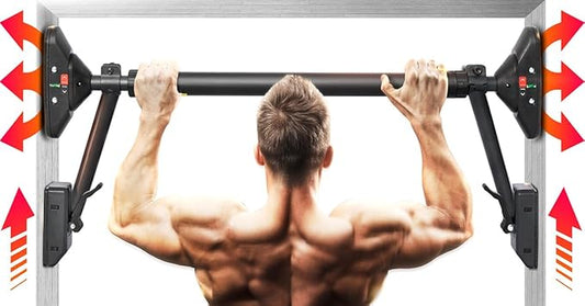 Pull Up Bar/Chin up bar Upper Body Workout Bar | Super Load-Bearing, Dual Security Locking Fitness Strength Training Equipment