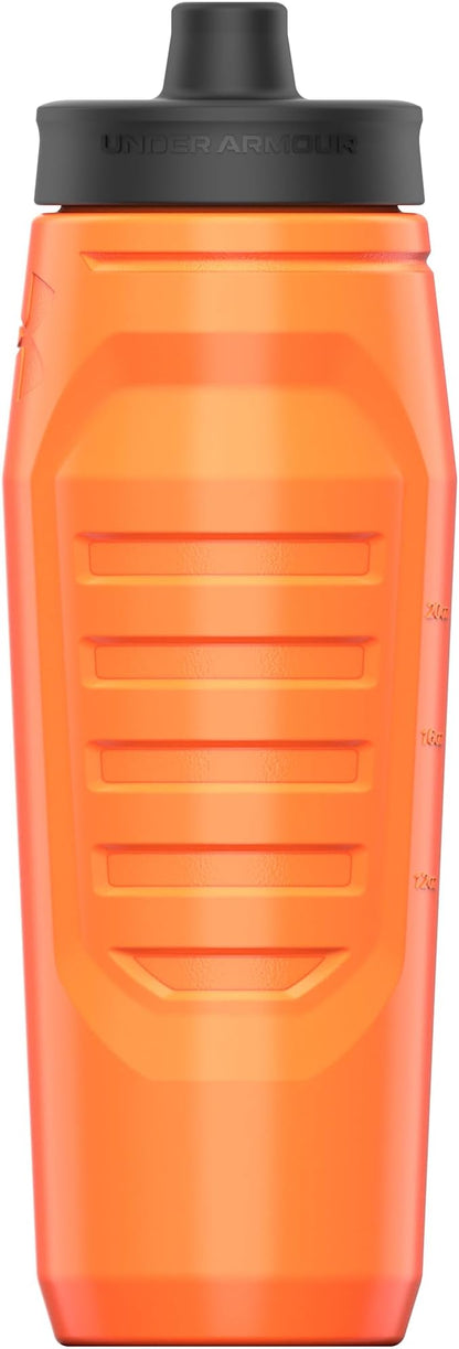 Under Armour Squeeze Water Bottles, 32 oz Water Bottles, Sideline Sports Water Bottle with Quick-Shot Lid, Quick & Easy Hydration, Gym Water Bottles, Squeeze Bottle, 1 32oz Bottle