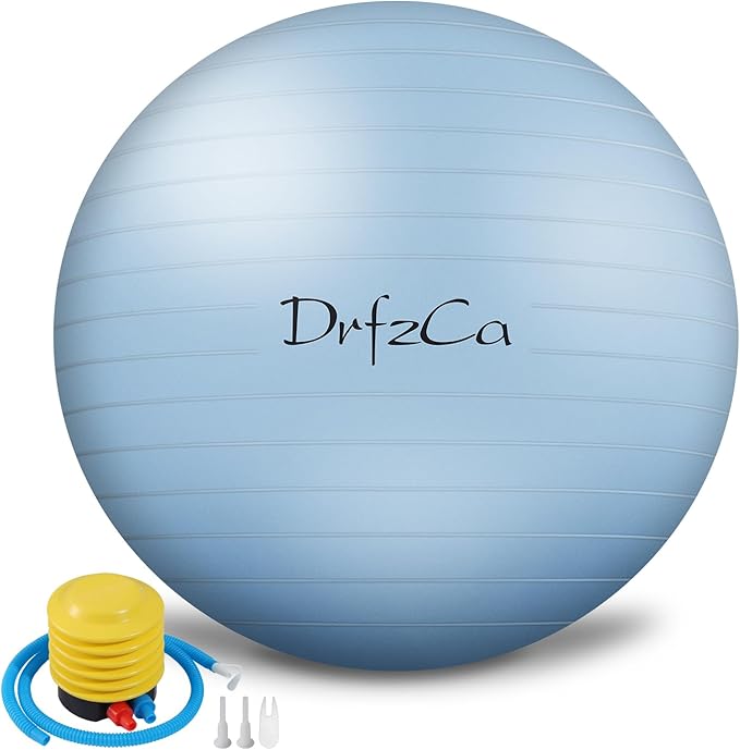 Exercise Ball, Pilates Ball for Pregnancy, Swiss Balance Ball with Pump,Multiple Sizes Stability Ball Chair for Office, Home Gym, Fitness, Workout and Physical Therapy