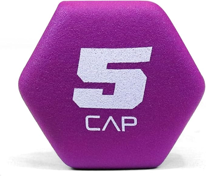 WF Athletic Supply Vibrant Multiple Color Hex Shaped Neoprene Dumbbells/Hand Weights with Non-Slip Grip for Home Gym Equipment Workouts Strength Training Free Weights - Sold in Pairs