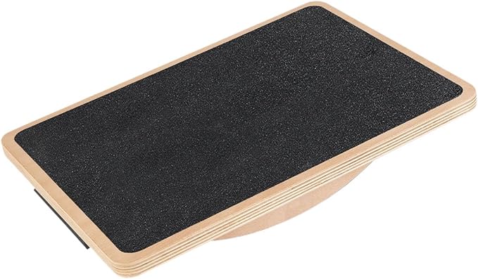 Wooden Wobble Balance Board Balance Stability Trainer Versatile Balancing Board Core Training for Fitness Office Home Gym