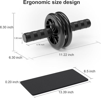 Abdominal Wheel, Ab Roller for Abdominal Exercise Machine, Abs Workout Equipment, Core Strengthening Trainer Fitness Belly Training, Entrainement maison equipement. accessories gym stuff