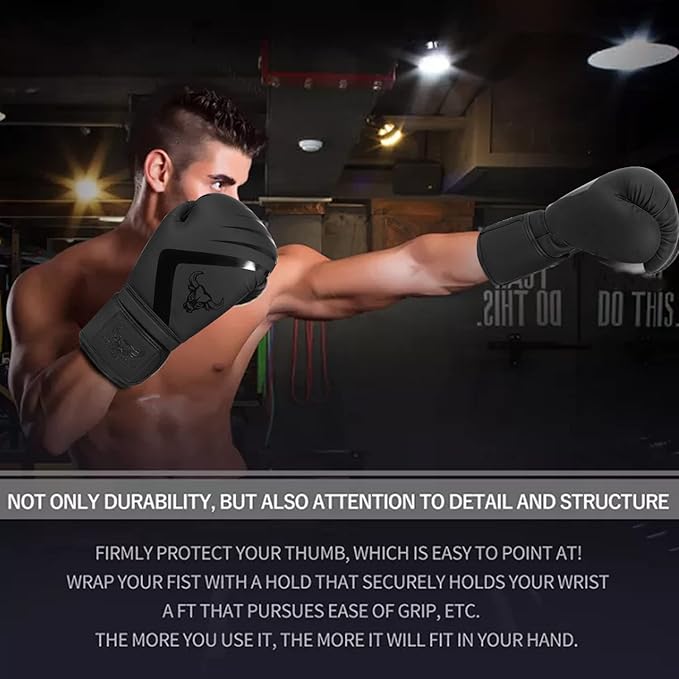 BEAST RAGE Boxing Gloves Muay Thai Kickboxing MMA Fight Bag Training Punch Hitting Workout Men Women Sparring Fitness Mitts Heavy Padded Martial Arts Sports