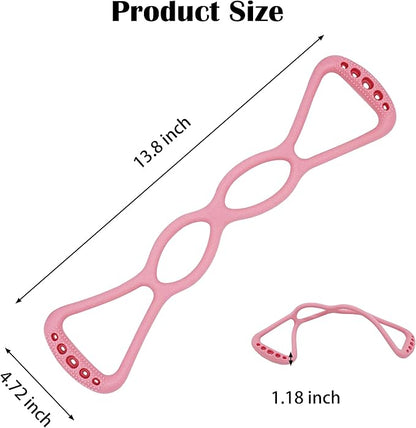 4 Ring Adjustable Loop Resistance Bands for Working Out Walk at Home，Workout Bands Exercise Stretch Band for Women&Men Fitness, Yoga, Pilates-Non-Slip, Home/Gym Use