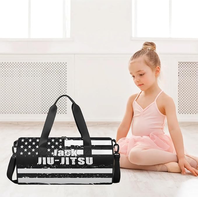 Personalized-Martial-Arts-Gear-Bag for Karate Teakwondo, Custom Jiujitsu Bag for Boys, Karate Teakwondo Bag for Gear Waterproof Lightweight Large USA