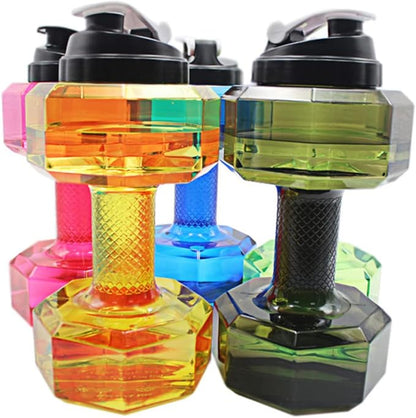 1pc Dumbbell Shape Water Bottle Capacity Fitness Dumbbell Cup for Gym and Daily Use Portable Sports Petg Material Stylish and Functional Design