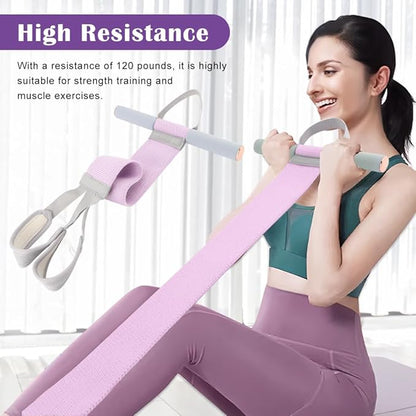 Full Body Resistance Band Set with Handles Yoga Pedal Resistance Band Anti-Broken Elastic Sit Up Pull Rope for Strength Training Stretch Bands Workout Equipment