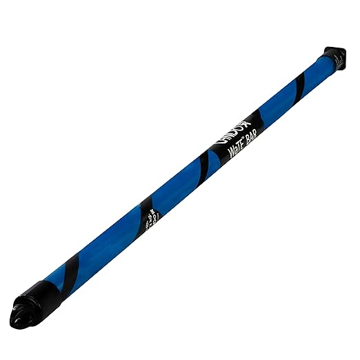 CanDo Slim WaTE Bar 6lb Blue, Total Body Workout Weighted Exercise Bar for Strength Training, Toning, and Physical Therapy