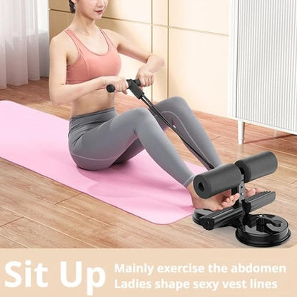 Wmool Ab Training Auxiliary Device, Portable Adjustable Sit up Exercise Equipment, Dual Suction Cup Core Exercise Ab Machine, Abdominal Muscles Full Body Training for Abs Home Gym Exercise