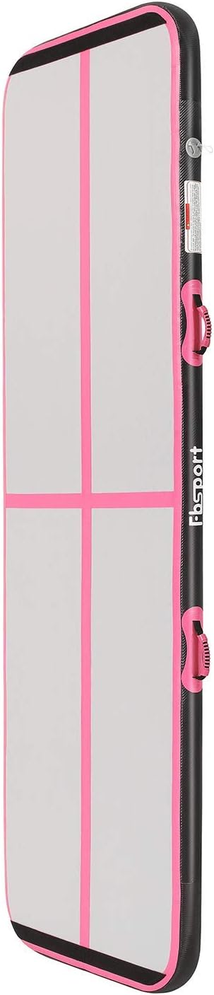 Inflatable Gymnastics Mat 10ft/13ft/16ft/20ft/ Air Tumbling Track Mats 4/8 inches Thick for Home Use/Training/Cheerleading/Yoga/Water with Pump