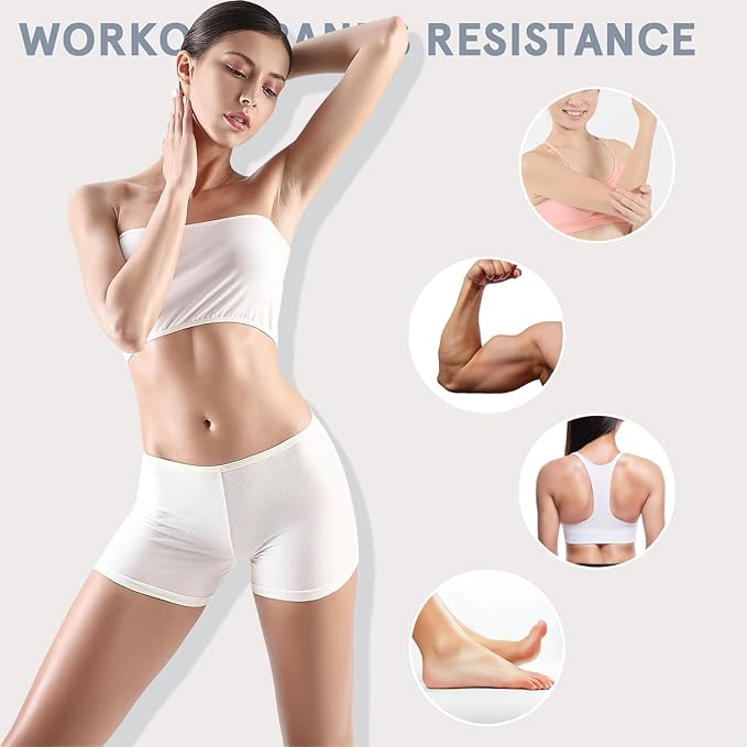 8pcs Heavy Duty Rubber Resistance Bands for Leg and Arm Workout, Fitness Training Kit for Men and Women, Portable Exercise Bands for Gym, Office, and Travel