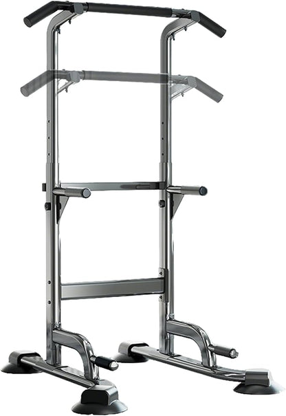 Adjustable Pull Up Bar for Home with Backrest - 6-Level Height Adjustment (69-94.5 inches) - 352lb Capacity - Carbon Steel Frame for Stability - Train Back, Abs, Chest
