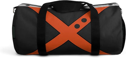Anime Gym Bag for Women Men - Large Capacity Waterproof Workout Fitness Travel Sports Bags Fashion Street Camping ExpandaCLe Carry On Duffle Bag For Couple (Black Bakugo) PTY