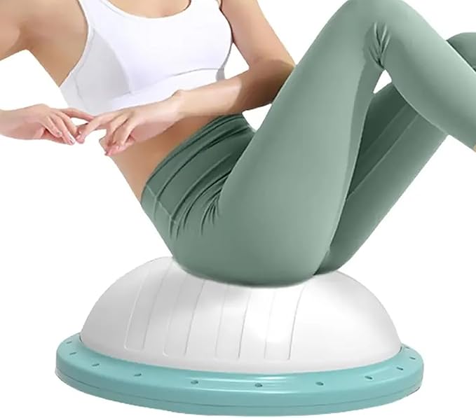 Half Balance Ball Trainer - Balance Ball Trainer with Resistance Bands and Foot Pump,Stability Ball for Exercise, Full-Body Workouts, Home Gym