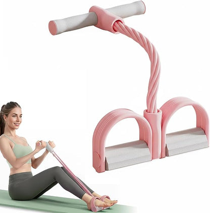 Multifunction Elastic Yoga Resistance Band, Elastic Exercise Band, Stretching Pedal Puller for Full Body Workout, Home Fitness Equipment for Legs, Arms, Core Training