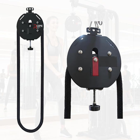 Endless Rope Trainer,Portable Cable Pulley System,Pulley Cable Machine System with Adjustable Resistance,Home Gym Equipment,for Grip,Arms,Back,Body Coordination Exercises