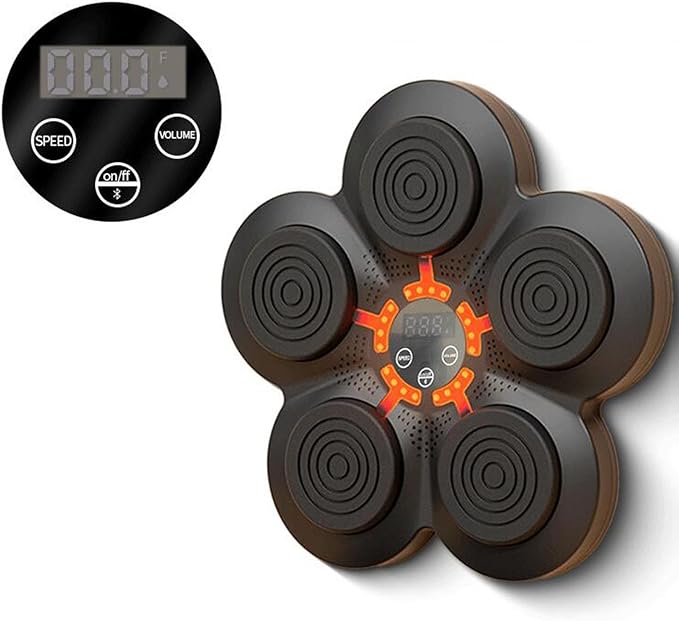 1 Boxing Electronic Music Punching Mounted Reaction Target Comfortable Material Suitable for Home Fitness Adults Children Indoor Exer