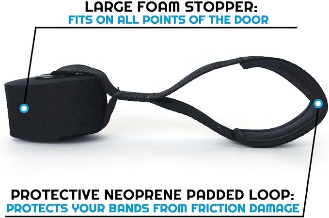 Extra Large Heavy Duty Door Anchor - Great for Resistance Bands, Physical Therapy Bands, and Closed Loop Bands
