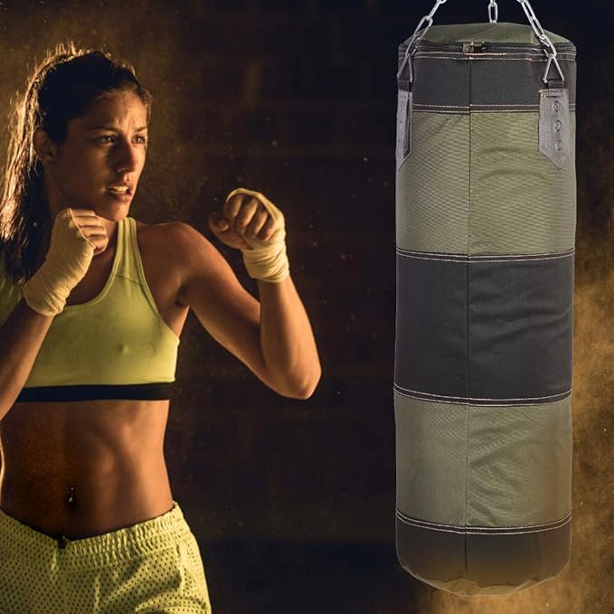 Fitness Sandbags, Boxing Bag Hanging Punching Bag Sports Training Equipment for Kickboxing, Muay Thai, Home Gym Equipment