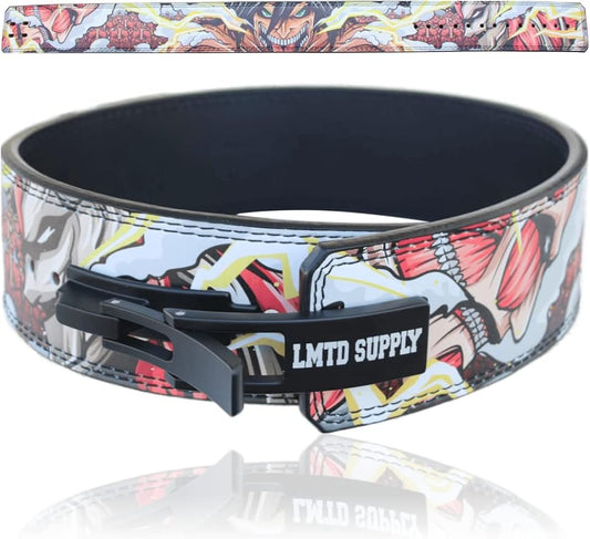 Anime Lever Belt, Weight Lifting Belt, Heavy Duty Powerlifting Weightlifting Gym Belt for Deadlifts Squats Back Support
