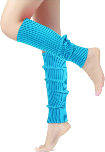 Leg Warmers for Women 80s Headband Wristbands Neon Leg Warmers Set for Sport Yoga - 80s Workout Clothes 90s Outfit for Women