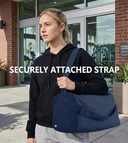 Small Gym Bag for Women with Shoes Compartment, Stylish Duffle Travel Bag for Plane, Lightweight Duffle Bag for Women & Men, Sport Gym Tote Bag with Wet Pocket for Yoga, Pilates, Swimming