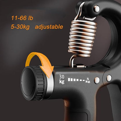 Strengthener Hand Grip for Kid Boys Girls Teenager Strength Trainer Number Counter Forearm Finger Wrist Gripper Exerciser 5-30kg Adjustable Stretcher Squeezer Workout